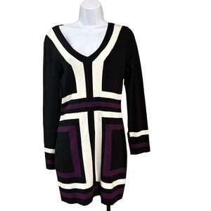 INC Internations Concepts Size M Sweater Dress Stretch Short Long Sleeve NWOT